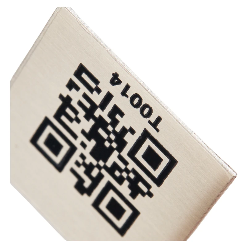 Индивидуальный QR-код алюминиевая этикетка металлическая пластина высокого качества металлические этикетки доступная цена