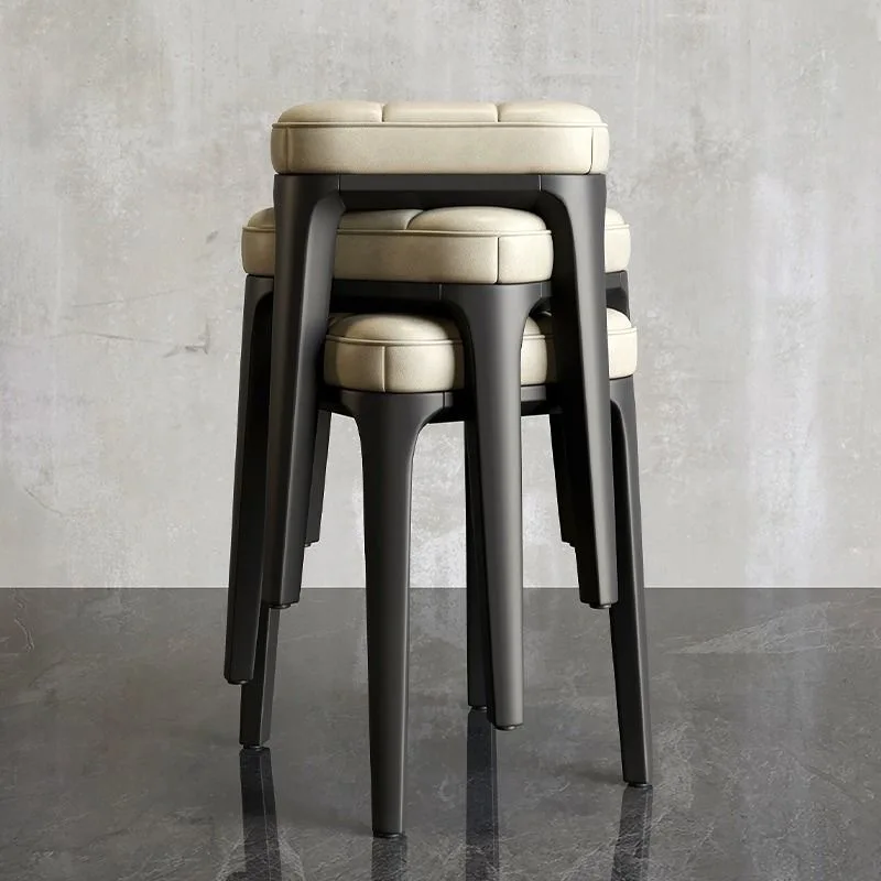 hot sale low price household light luxury modern soft chair minimalist dining chair colorful restaurant stackable stool