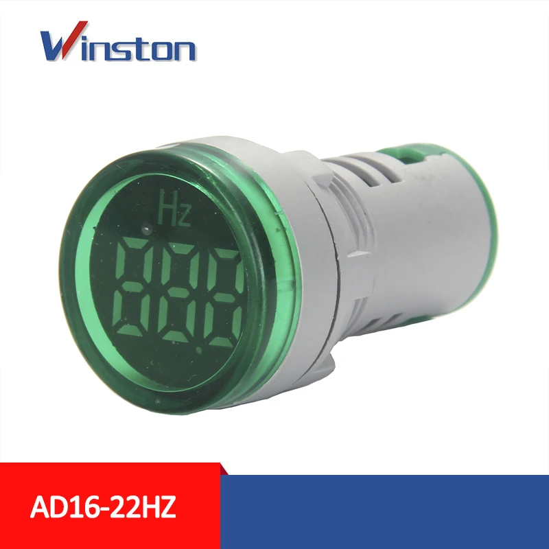 AD16-22Hz 22mm 0 - 99Hz RED Led light Lamp mini Digital Hertz Meter Indicator Frequency meter