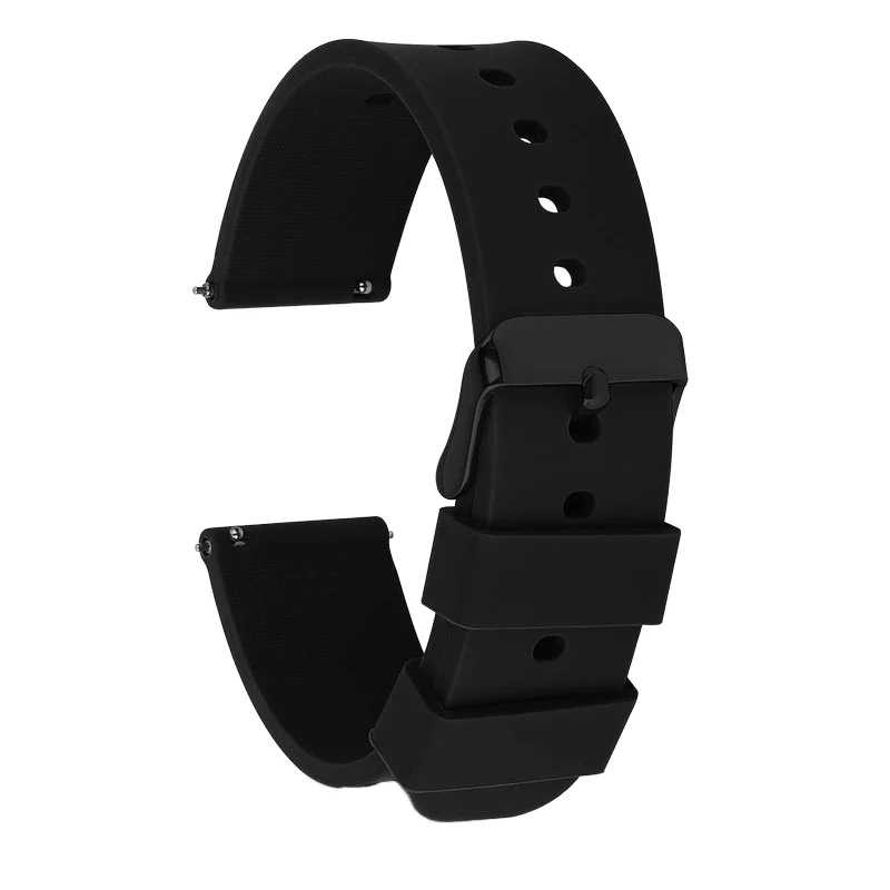 Many colors soft silicone watchband for Men Women 12mm Silicone watch strap Quick Release Smart silicone watchband