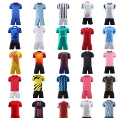 Customized high quality sublimation soccer jersey uniform men soccer jersey set retro football jersey 2021