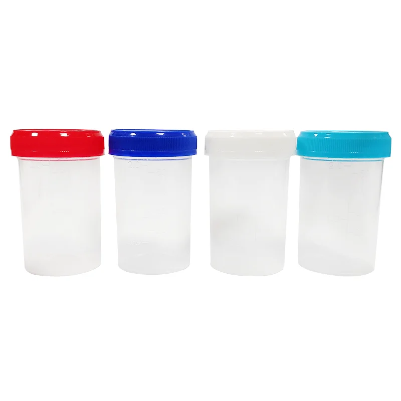 Factory direct hot sale disposable sterile specimen plastic urine sample cup 60ml urine containers