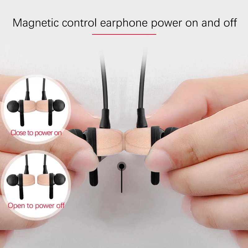 Blue Tooth Headset Magnetic Wireless Earphone Earbuds Running Neckband Fm Radio Bluetooth Headset Earphones
