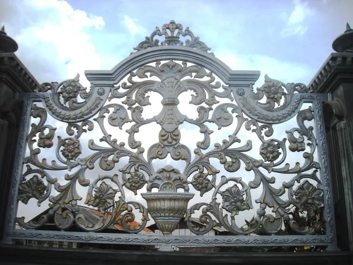 Garden Gate Metal Stainless Steel  Aluminium Gates High Security House Main Aluminium Gates High Quality luxury fence wall gate