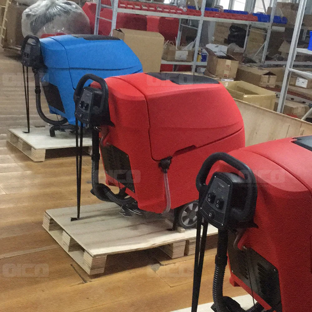 OR-V5 15m industrial single brush ceramic tile  floor scrubber machine with cable