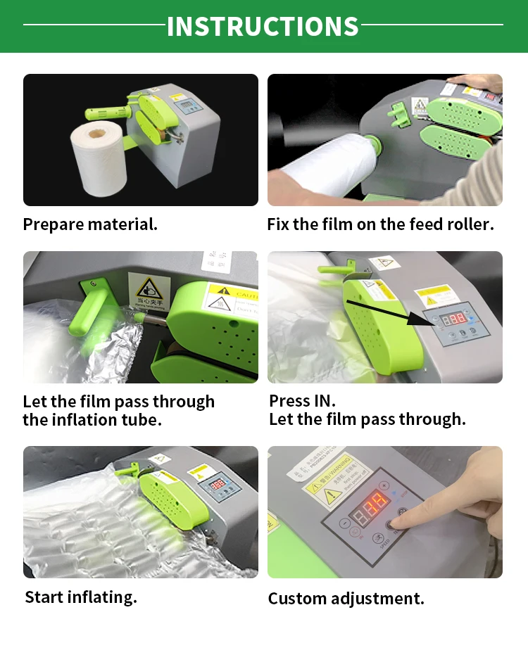 air tube bag packing machine