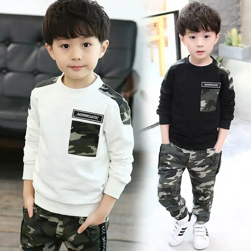 Autumn Fashion Camouflage Kids Clothing Sets Teens Boy Clothes Boys Outfits Suits
