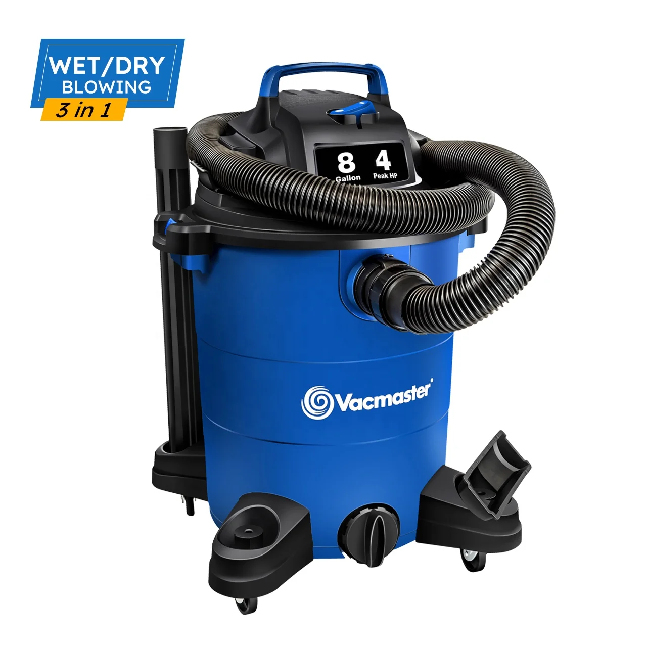 Vacmaster мокрый сухой вакуумный 4 Peak HP 8 галлонов вакуум магазина Портативный Легкий со 14.9KPa Мощное всасывание, VOC809PF