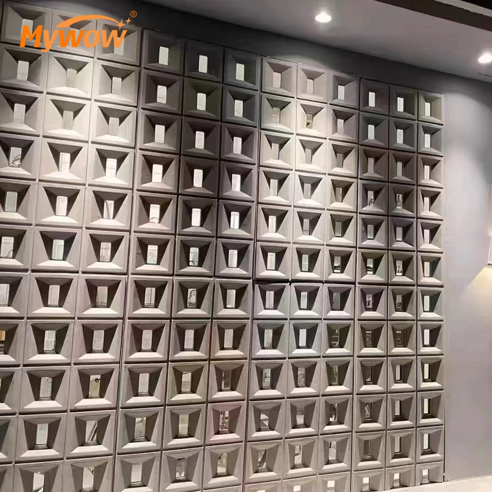 2024 3d Pu Decorative Wall Panel Polyurethane Rotary Component Waterproof Pu 3d Rotary Component For Background Wall