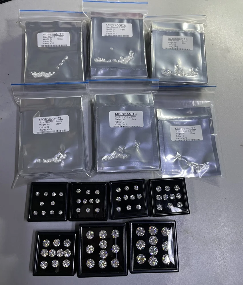 FANCY Jewelry Latest Design Top Color Moissanite With White Gra Certificate Loose Moissanite