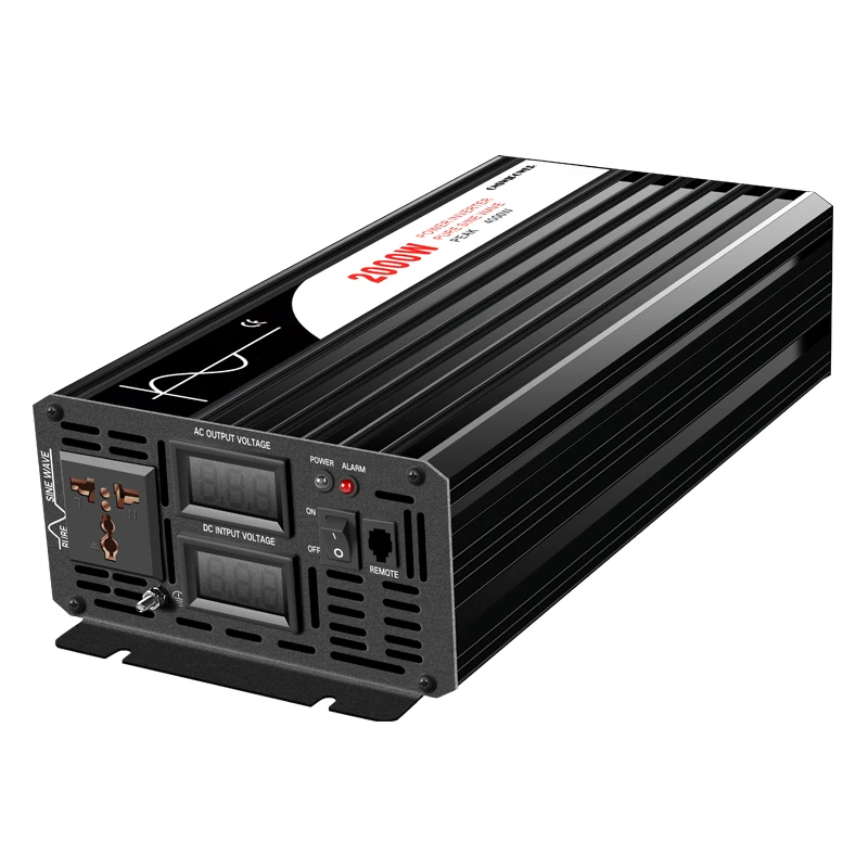 2000W Pure Sine Wave Inverter American Socket Suitable For USA Japan Mexico Canada DC12V 24V 48V TO AC 120V 100V 110V