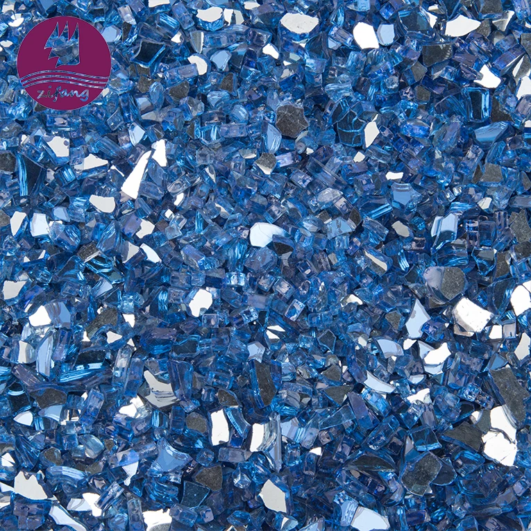 Reflective Tempered Fireglass for Gas or Propane Fire Pit or Fireplace