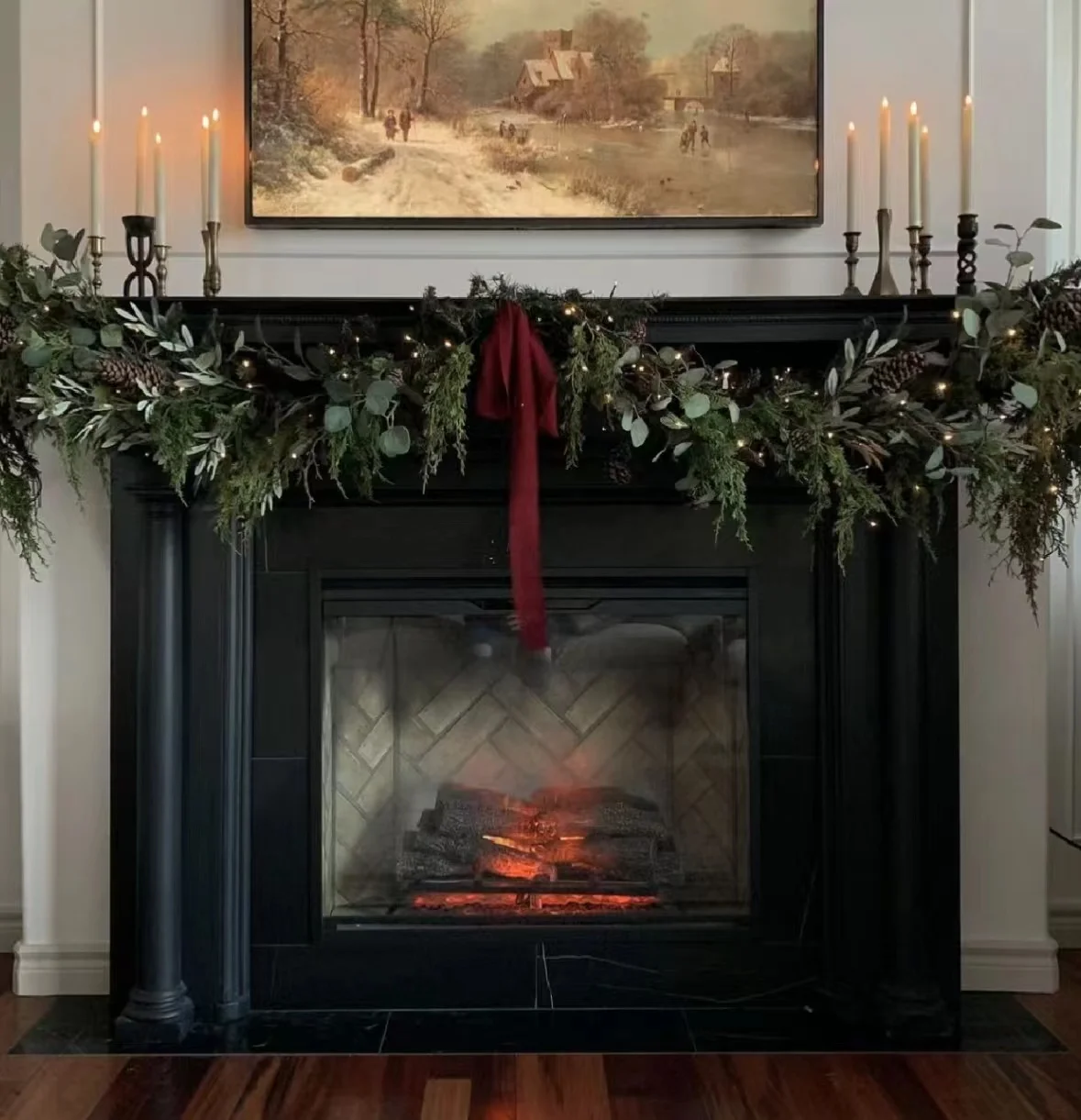 ZW-01 New Product Faux Christmas Wreath Ornament Hotel Decoration Flower Artificial Eucalyptus Rattan Christmas Garland