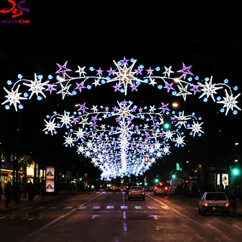 18 Years Experience Factory Outdoor 3D Arch  Star LED Wire Frame Holiday Christmas Festival Decorative Street Motif Light