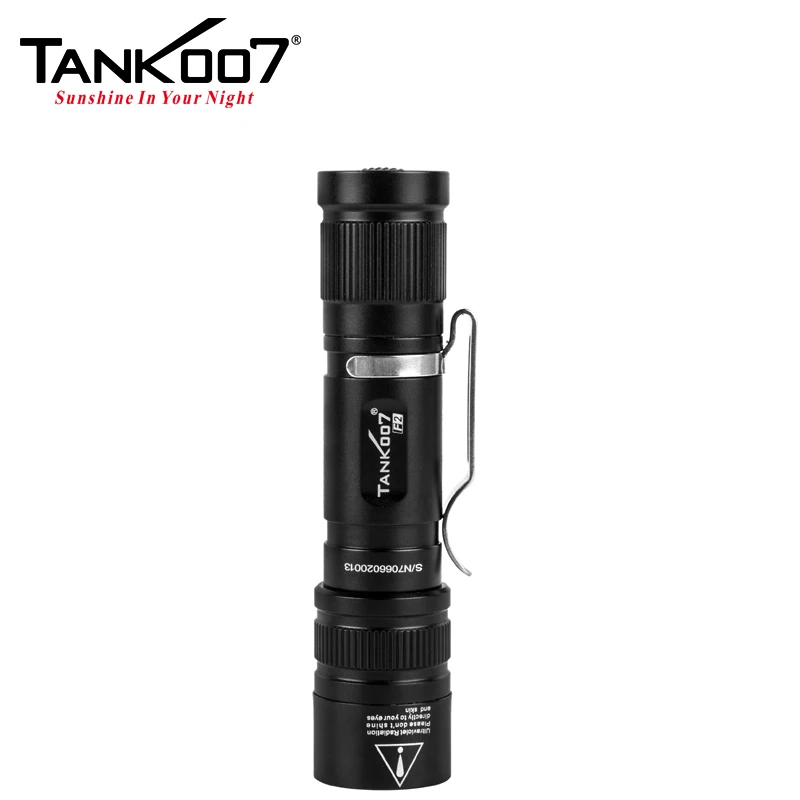 Tank007 Pocket flashlight Mini zoomable dual light 365nm uv flash light Ultraviolet EDC flashlight LED linternas