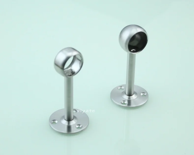 Furniture Pipes Fitting 19mm 22mm 25mm Flange Bracket Support Holder Wardrobe Rail Hanging Clothes Tube Support Flange