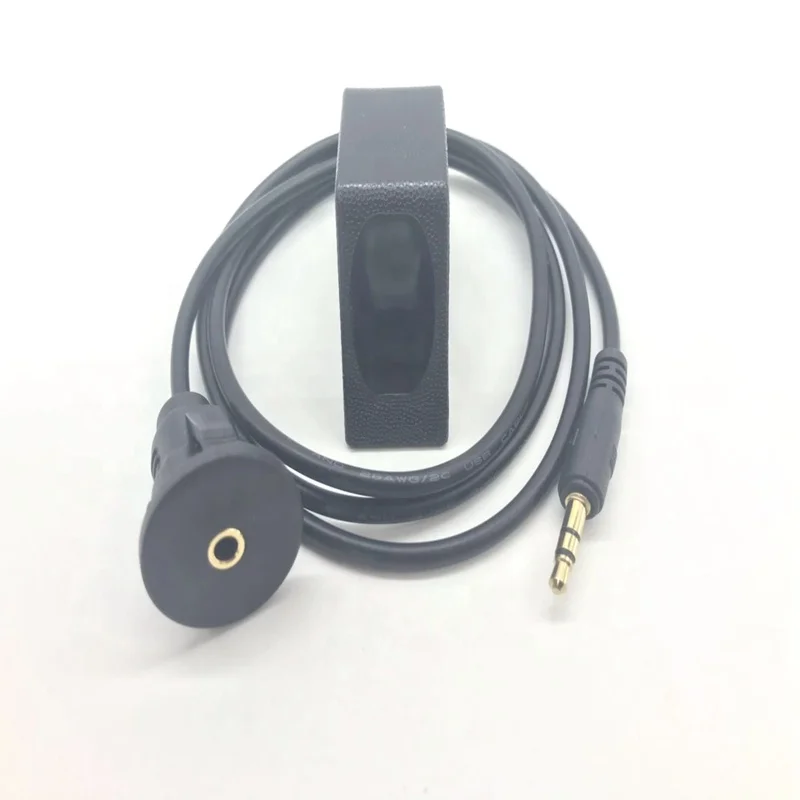1M 3.5 Vehicle dashboard waterproof flush panel installed, Male to female car cable