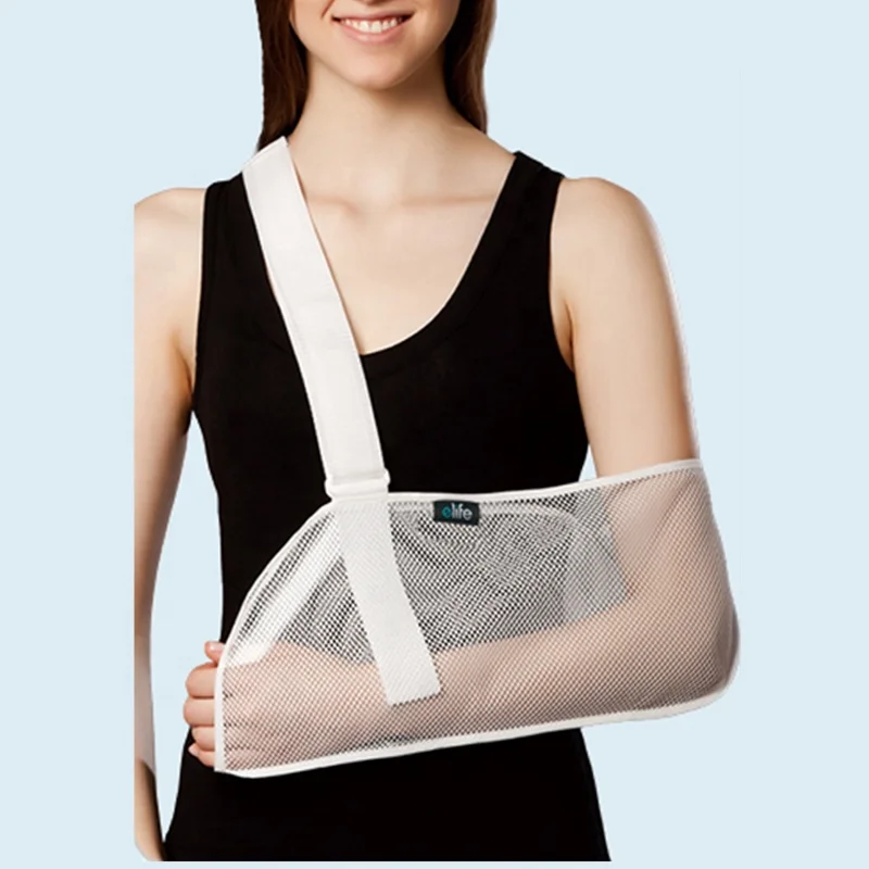 E-Life E-AR003 OEM Medical orthopedic breathable Shoulder brace support mesh arm sling