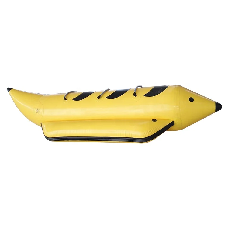 Durable Cheap 3 4 Person Seats Inflatable Banana Water Ski Boat Tubes for Rental
