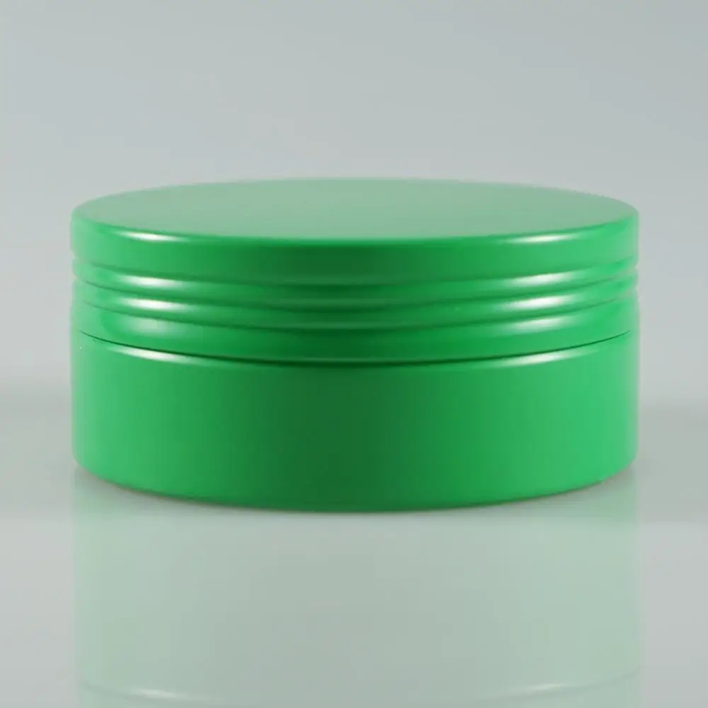 1oz 30ml green round screw aluminum jar , mint pot , tea container ,lip balm tin