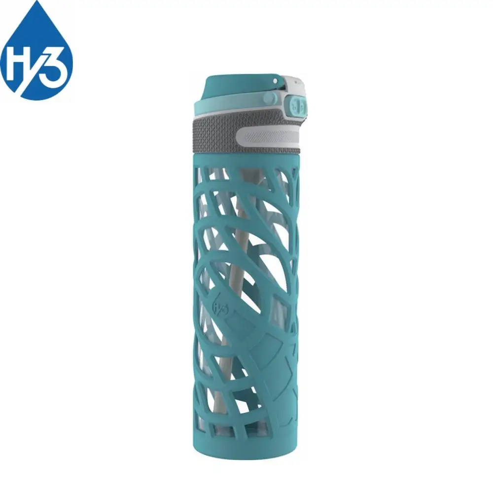 
Hy3 borosilicate glass sip drinking water bottle jar 