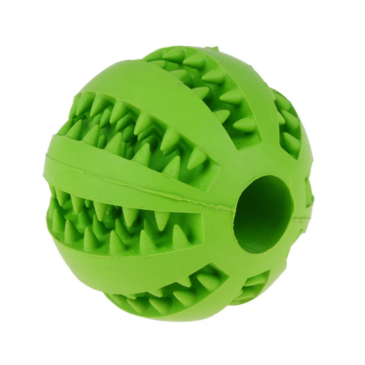 Healthy Rubber Interactive Leakage Food Guard Dog Chew Toys Soft Elastic Dental Dog Chew Ball
