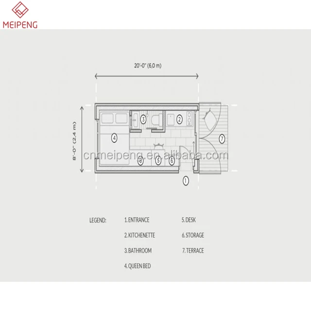 Hotel Use Shipping container home  prefabricated container house
