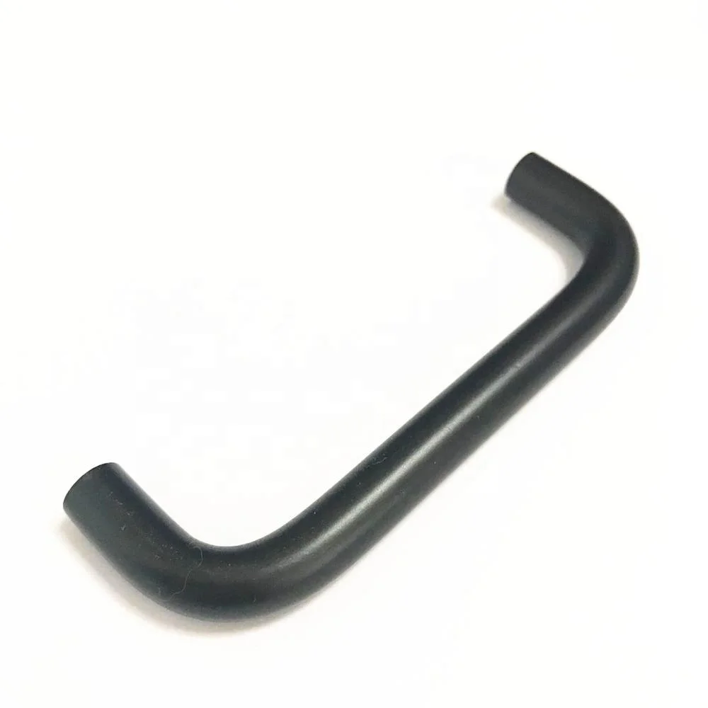 D style shape 10mm 8mm 12mm diameter matt black anodized aluminium handle