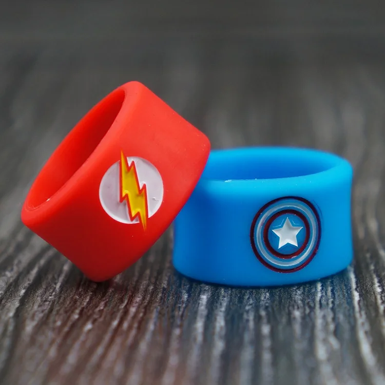 High Quality Color Logo Vape Bands Customized Printed Logo Non-slip Silicone Vape Band E Cig Vape Band