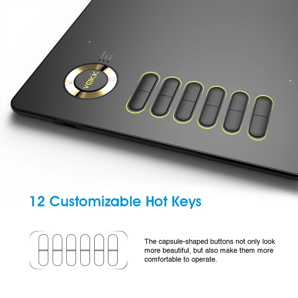 Digital Drawing Tablet VEIKK A15 Pen Tablets for Artists Designers for  Digital Drawing Illustrator