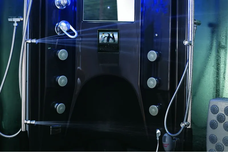 2persons 4500W high-power steam bath cabin combined with whirlpool bathtub WG-U6810