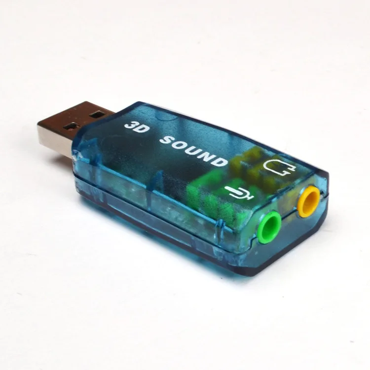 Внешний usb 5 1 3D Звуковая карта аудио
