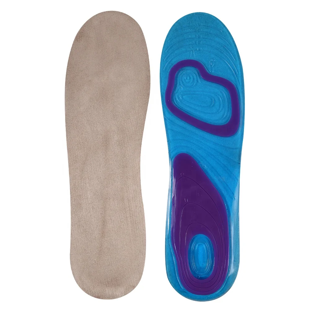 ZRWD05 2019 New products shoe material pu foot pad gel active sport arch insole for flat feet