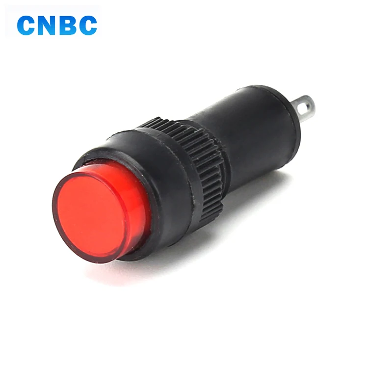 CNBC 10 мм диаметр Мини Размер CE красный зеленый 24 в 110 В 220 сигнальная лампа Пилотная 120 светодиодный индикатор с контактами