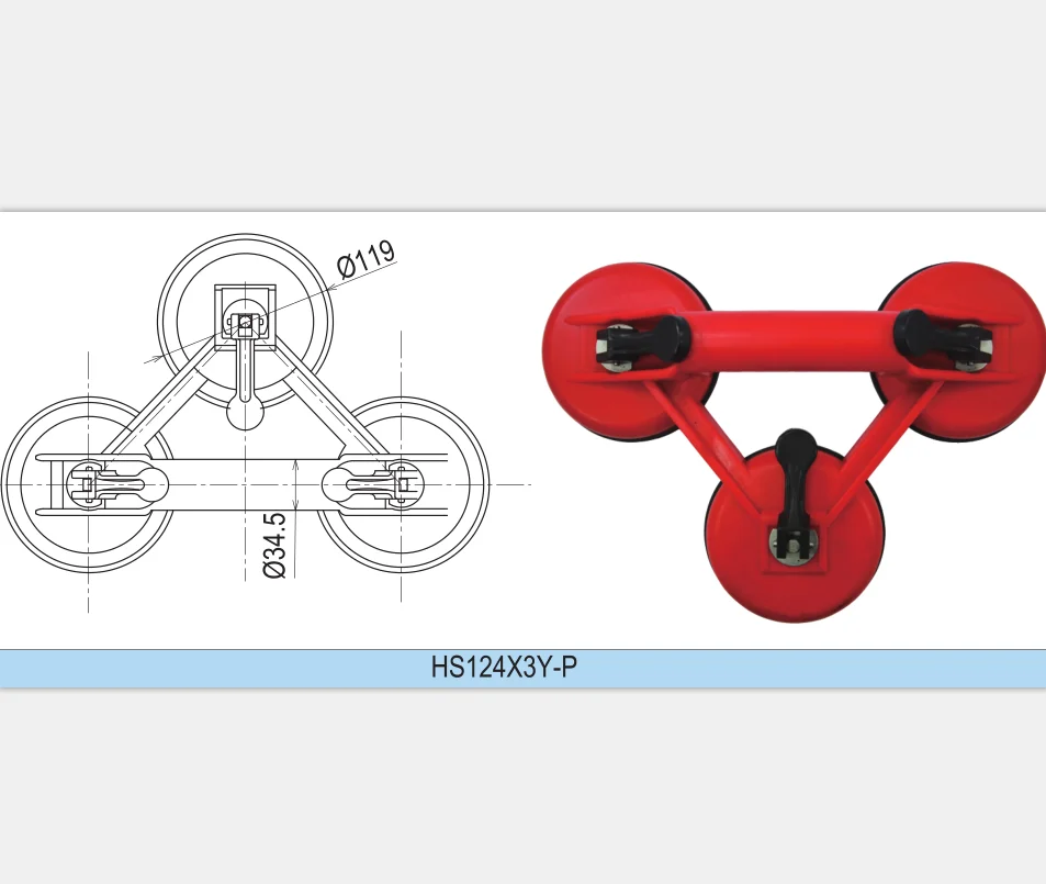Вакуумные присоски для окон ручной подъемник