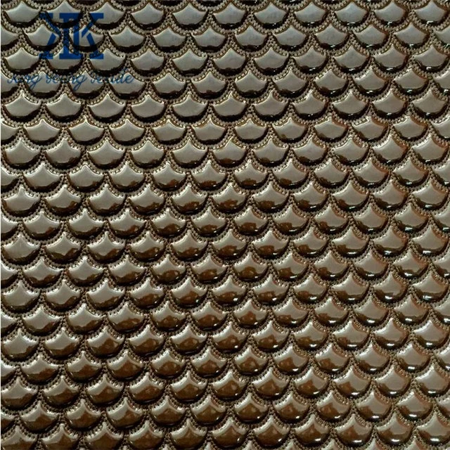 embroidery backing fabric / quilted leather fabric for handbags / quilting embroidery leather fabric