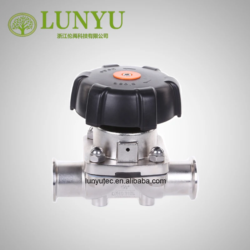 
Stainless Steel Sanitary Aseptic Diaphragm Valve For Pharmacy 
