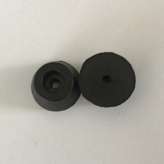 Custom recessed rubber bumper with thread,rubber feet