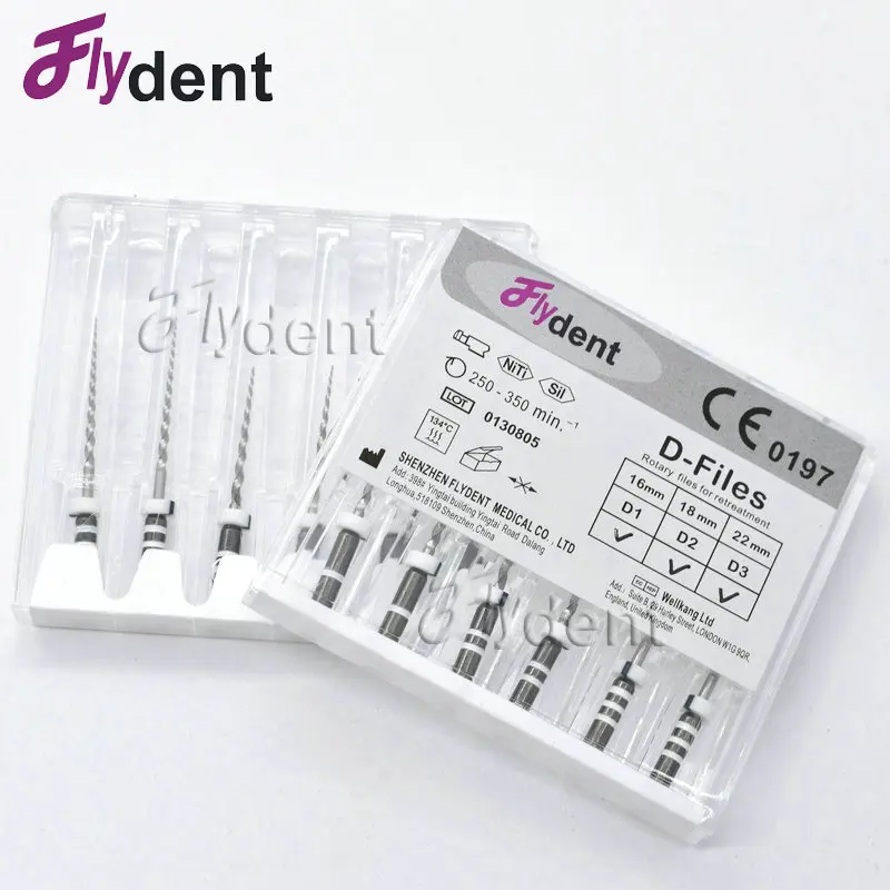 Dental  D files dental rotary Retreatment files  endodontic niti files use for Root canal cleaning dentistry endo instrument