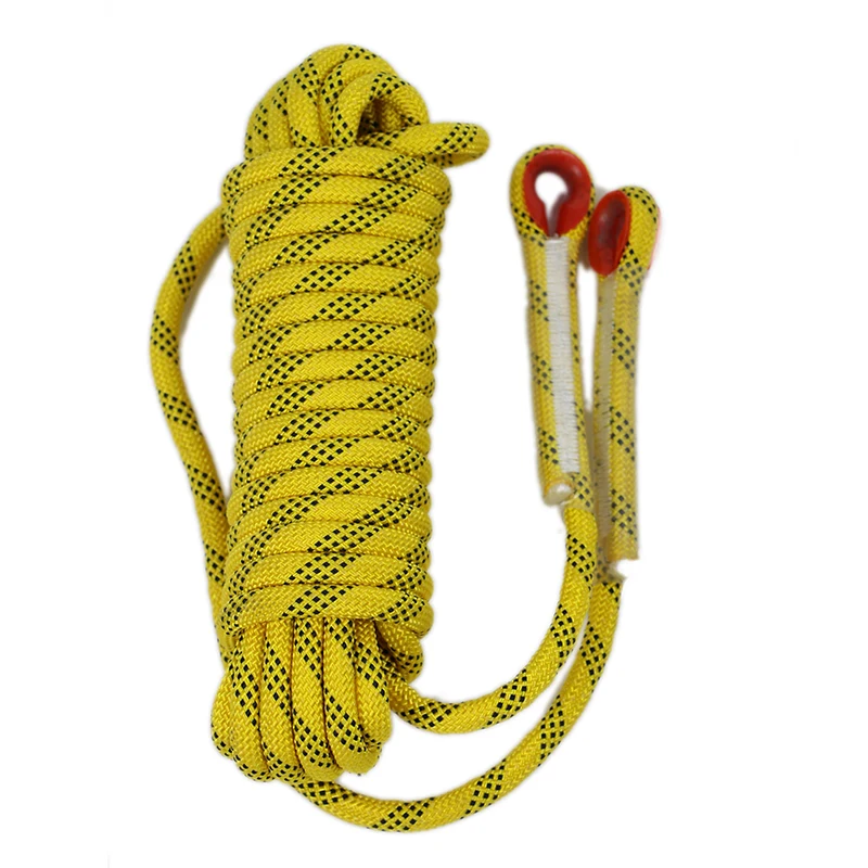 8mm 9mm 10mm 10.5mm 11mm 12mm 14mm static mountain rock climbing rope / nylon material climbing rope