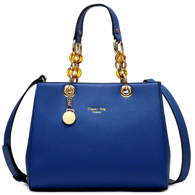 Индивидуальная сумка-тоут хорошего качества, модная трендовая сумка Jingpin с металлической цепочкой, экологически чистая зеленая Женская сумочка из ПУ кожи