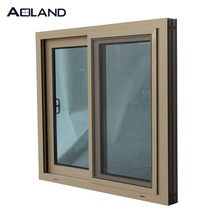 Aluminum sliding windows bronze color with german hardwares