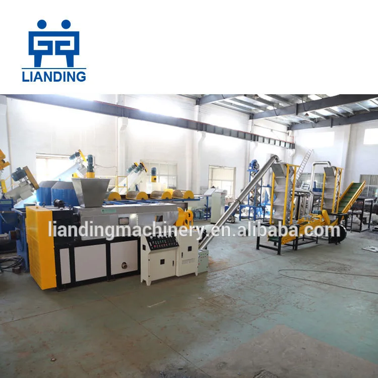 Plastic pp pe film recycling squeezing dryer and pelletizing machine squeezing granulator granulating machine