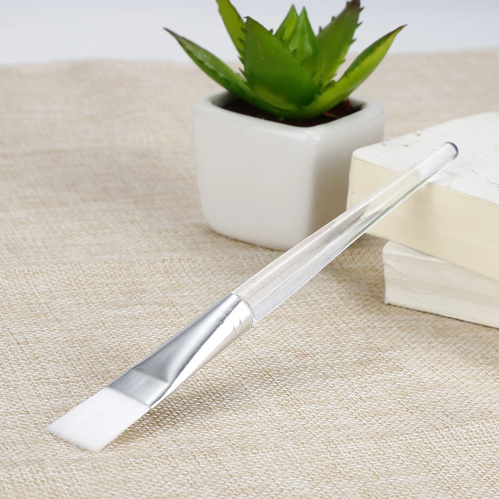 Дешевая кристаллическая Глянцевая ручка, Мягкая косметическая щетка для волос, сделай сам, пользовательская щетка для маски лица