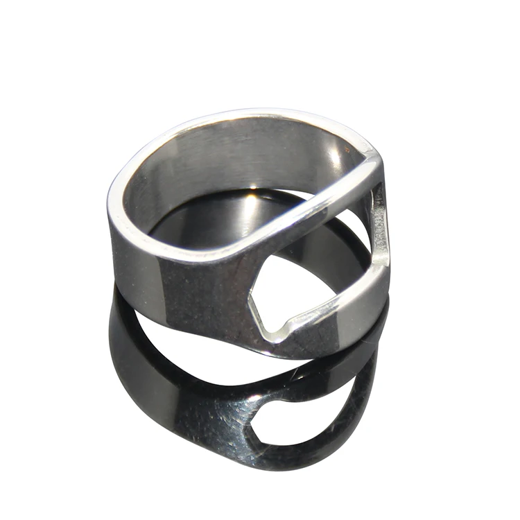 
Wholesale Finger Beer Opener Stainless Steel Metal Ring Bottle Opener 