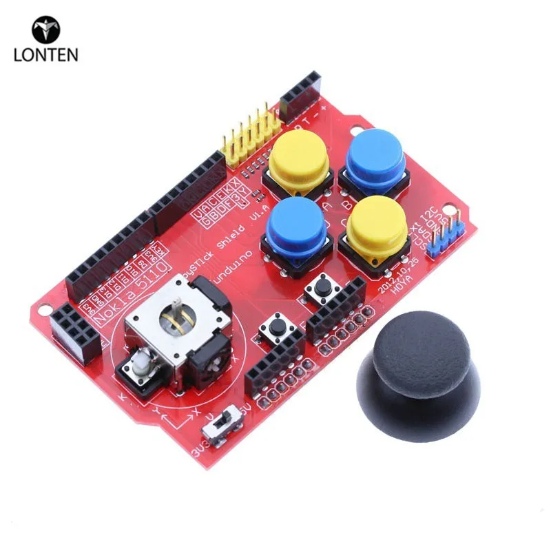  Lonten 1 шт. геймпады щит для клавиатуры джойстика PS2 ard nRF24L01 Nk 5110 LCD