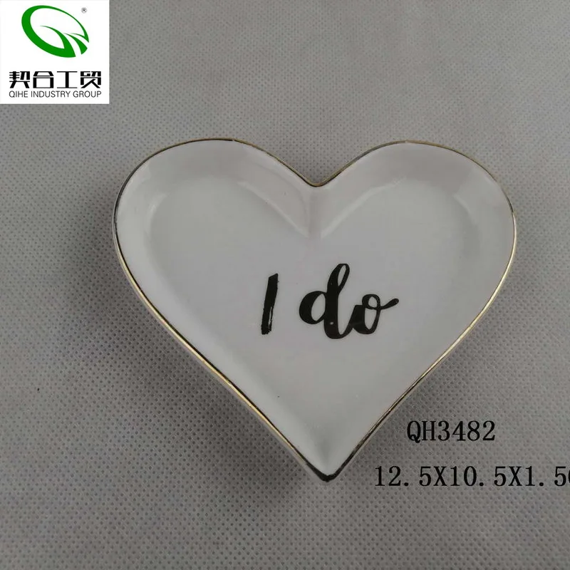 
Wedding decoration gold cactus trinket tray porcelain ceramic cat shape dish ring jewelry holder ceramic trinket tray 