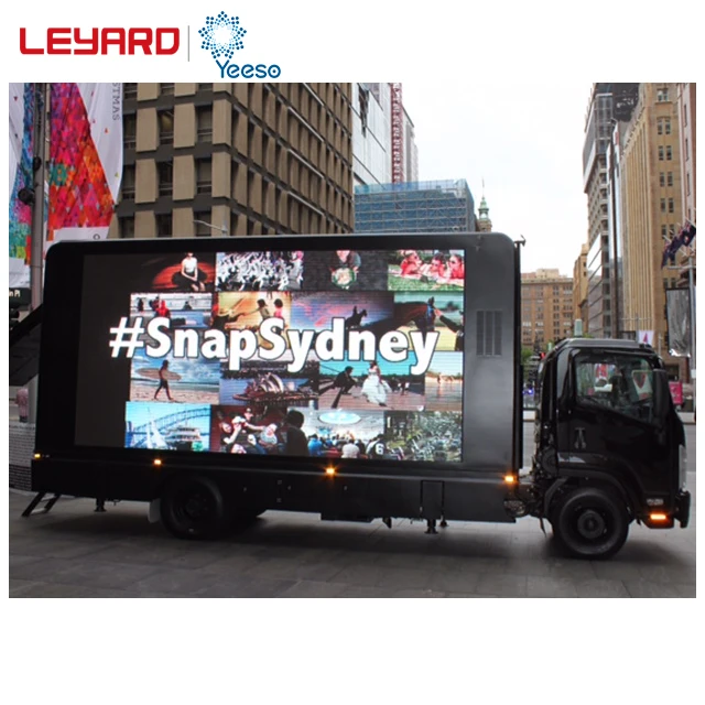 Isuzu мобильный грузовик со светодиодным экраном для рекламы и рекламы