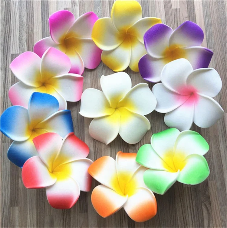 V-1102 Wholesale Artificial foam Plumeria flower For Hat Decoration