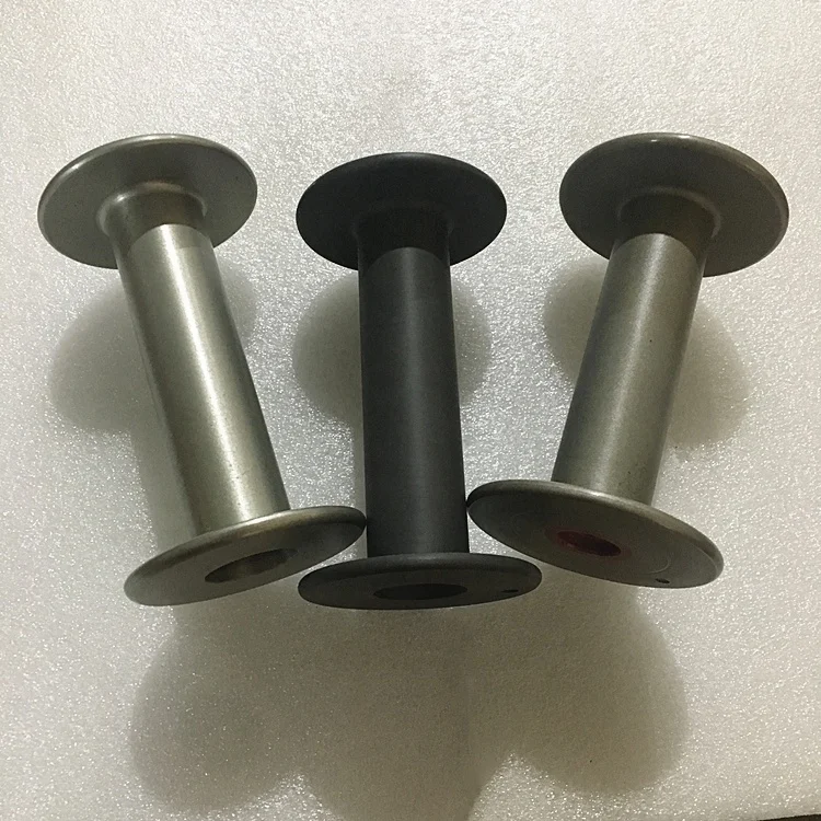 Aluminium 2cm inner diameter Bobbin for  yarn covering machine parts